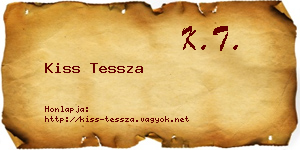 Kiss Tessza névjegykártya
